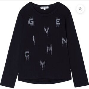 Givenchy Kids Black Long Sleeve Shirt
